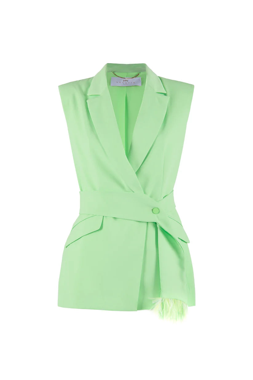 GILET S/MANICA C/SCIARPA - NENETTE