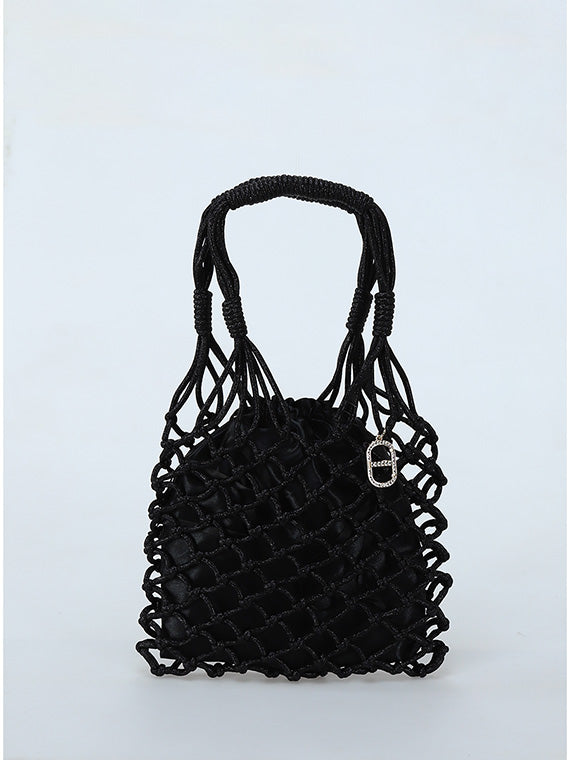 BORSA INTRECCIATA IN LUREX - TWIN SET
