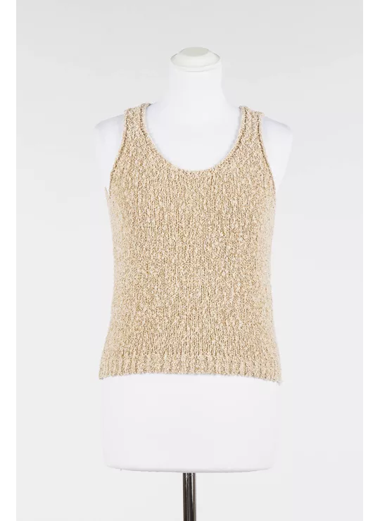 TOP IN MAGLIA BOUCLE' LUREX - TWIN SET
