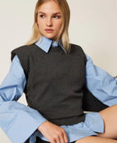 MAGLIA SENZA MANICHE - TWIN SET