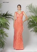 VESTITO C/STOLA - FABIANA FERRI