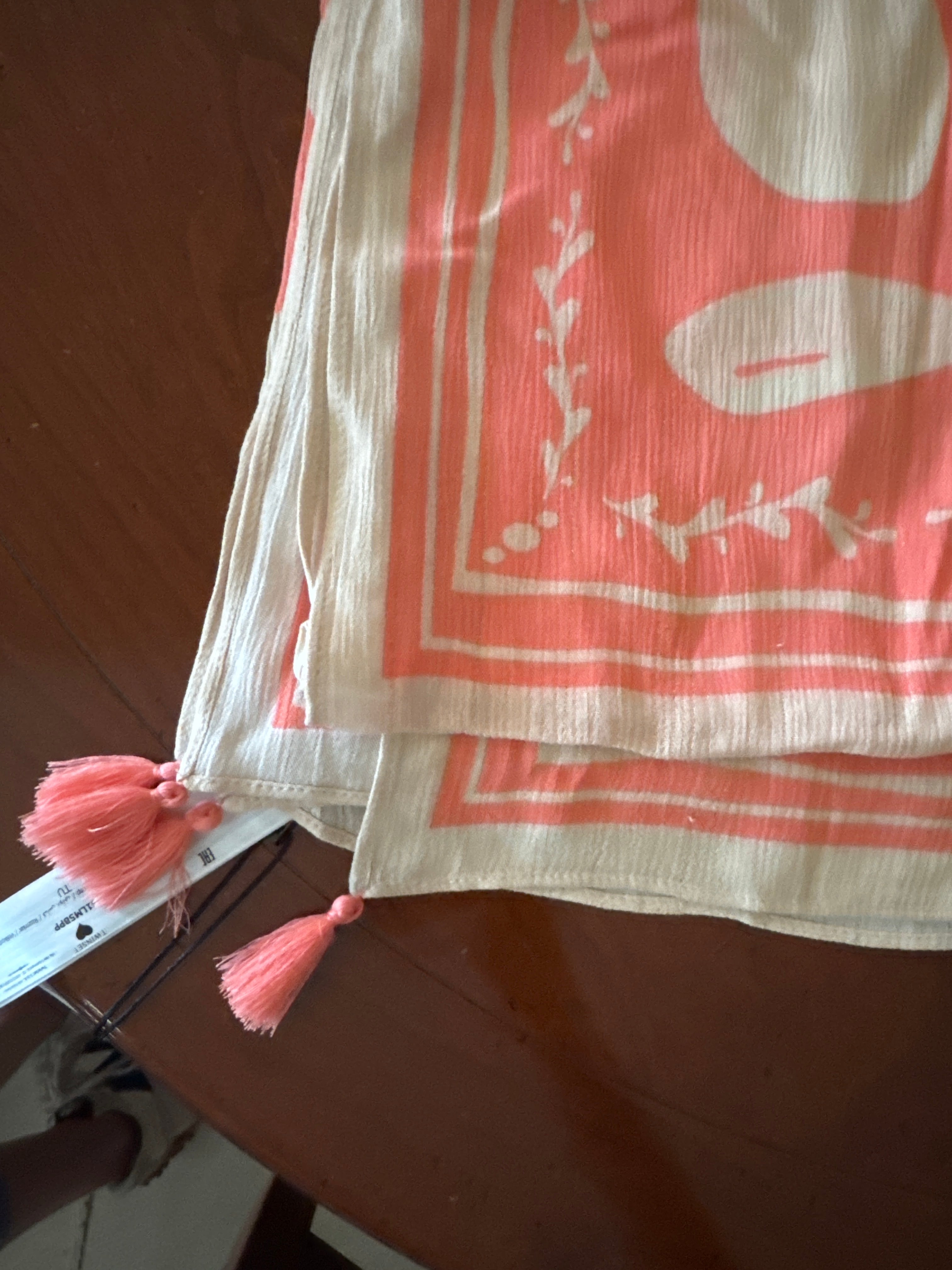 PONCHO STAMPA PALME - TWIN-SET U&B MARE