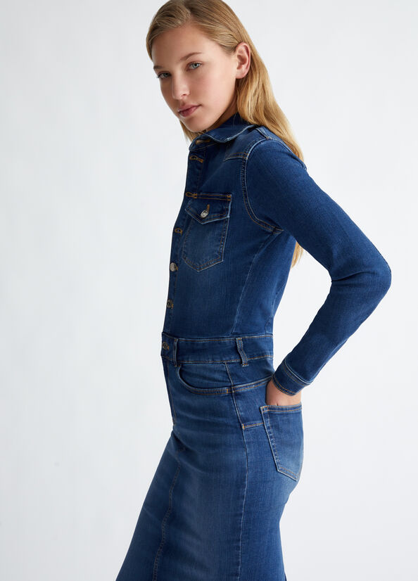 VESTITO LUNGO DENIM - LIU JO