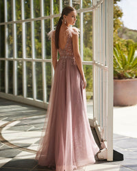 VESTITO L C/STOLA - MARFIL