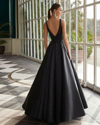 VESTITO L C/STOLA - MARFIL