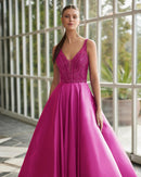 VESTITO L C/STOLA - MARFIL