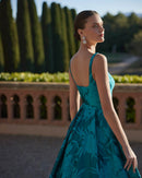 VESTITO L C/STOLA - MARFIL