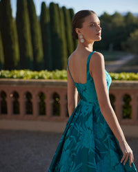 VESTITO L C/STOLA - MARFIL