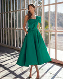 VESTITO L C/STOLA - MARFIL