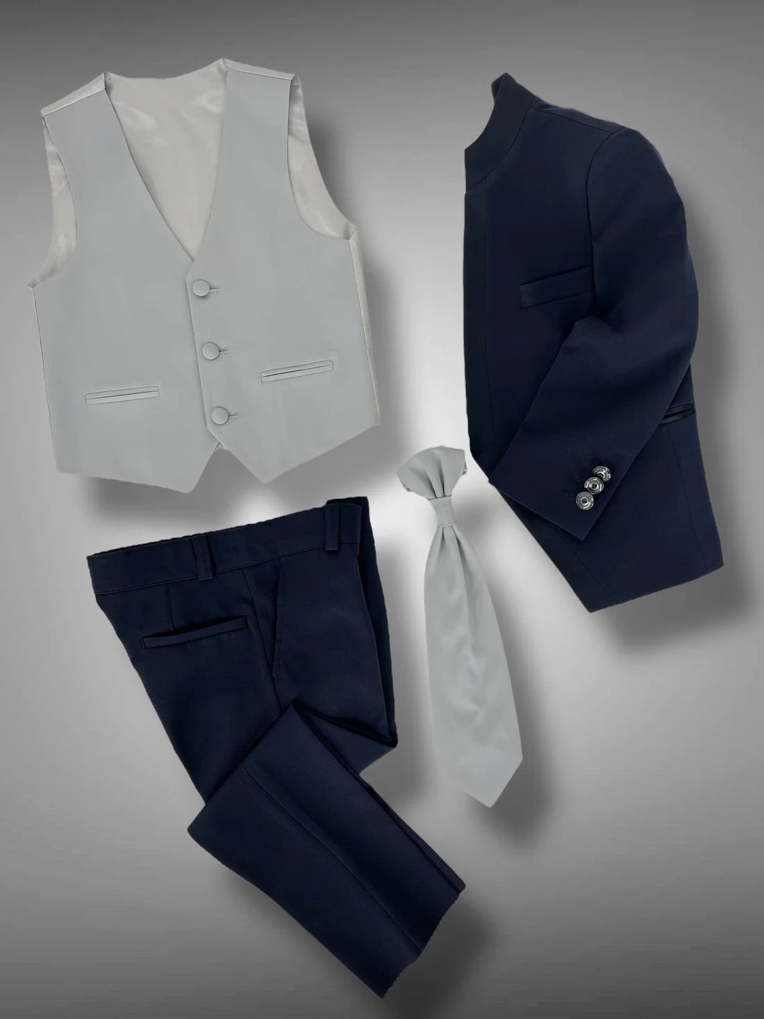ABITO C/GILET+PLASTRON - ETIENNE CHIC