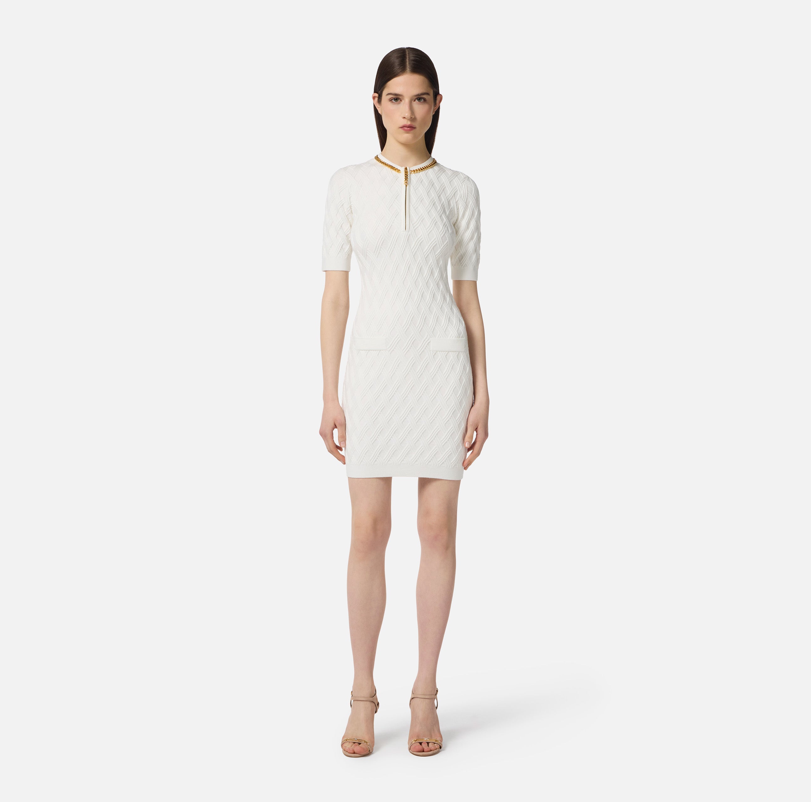 VESTITO IN MAGLIA+CATENA - ELISABETTA FRANCHI