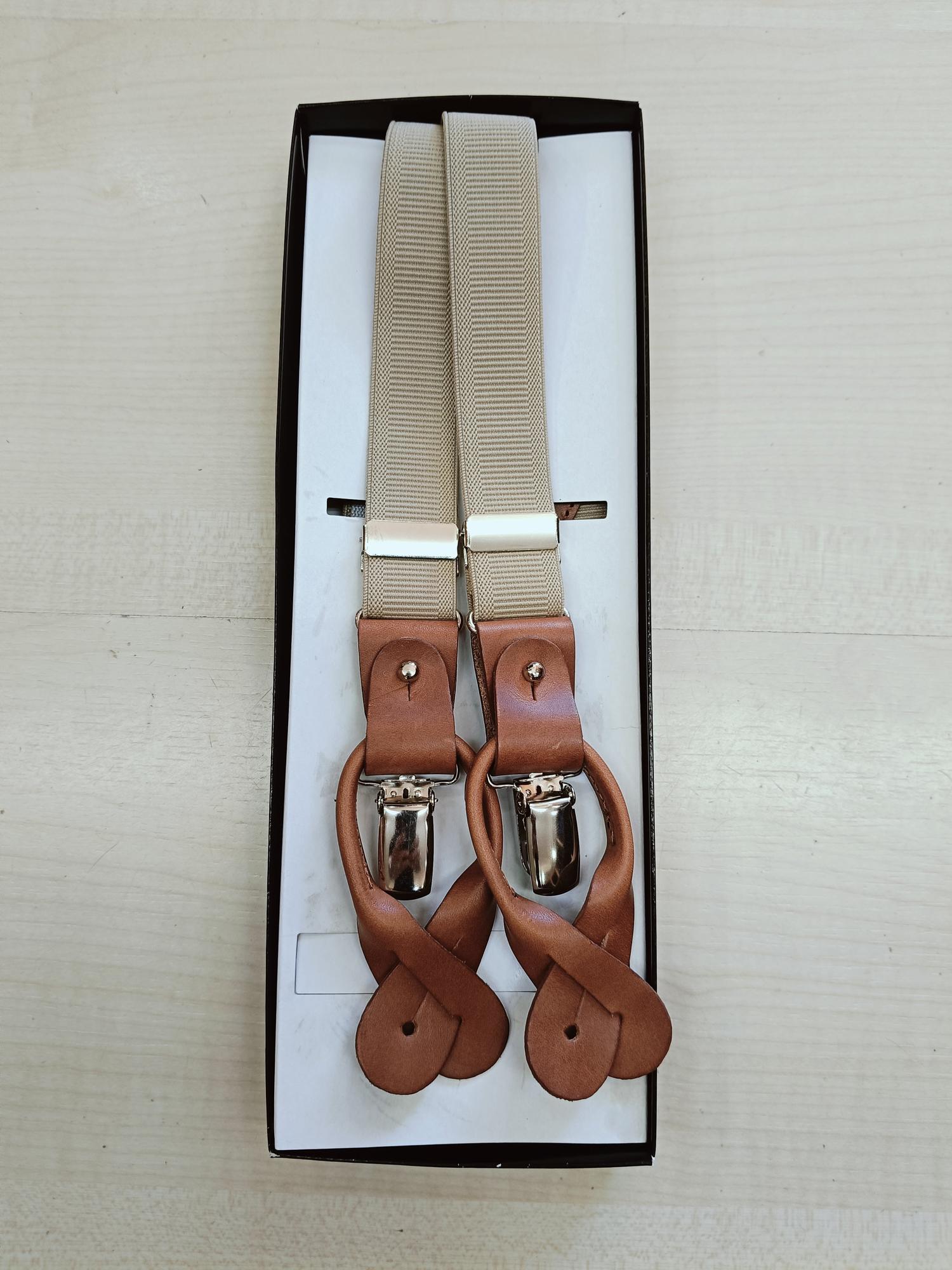 bretelle 2,5 BRT 2,5 C/BAFFI+CLIPS MARRONE Clerici 