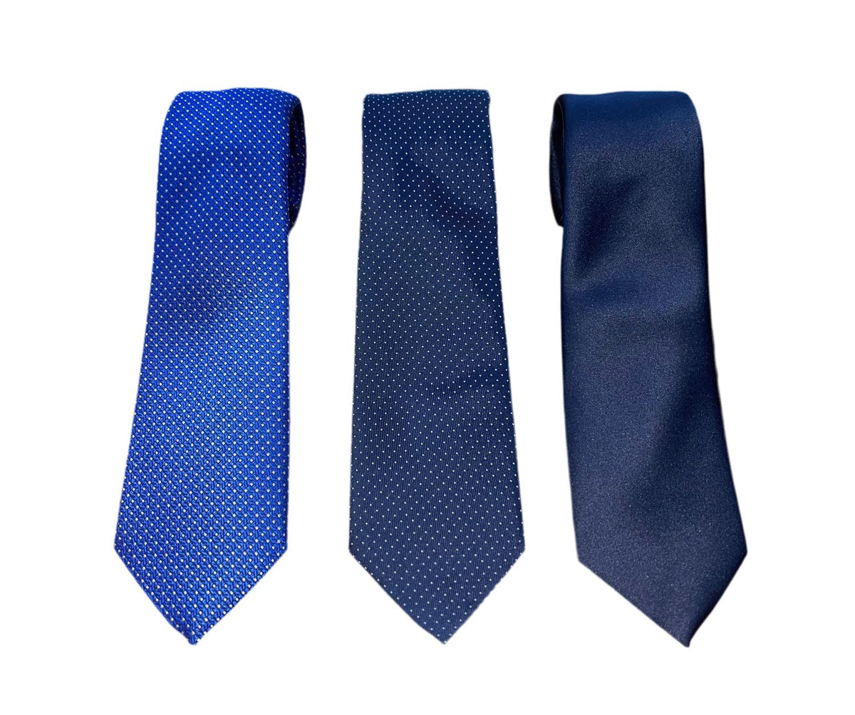 cravatta CRJPOLY 7,5CM BLU Clerici 