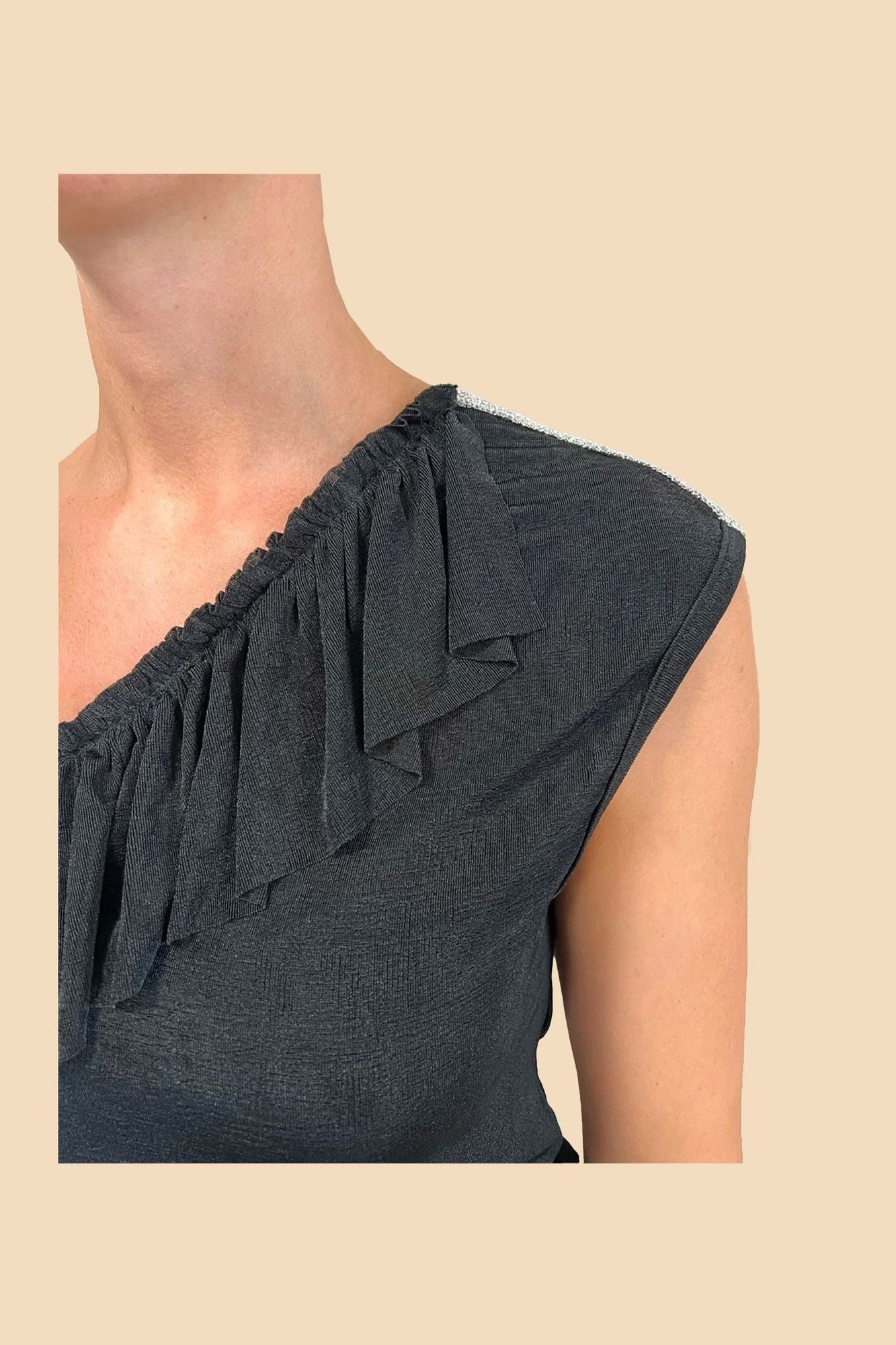 top GIRASOLE-TOP070 NERO JOi Milano 