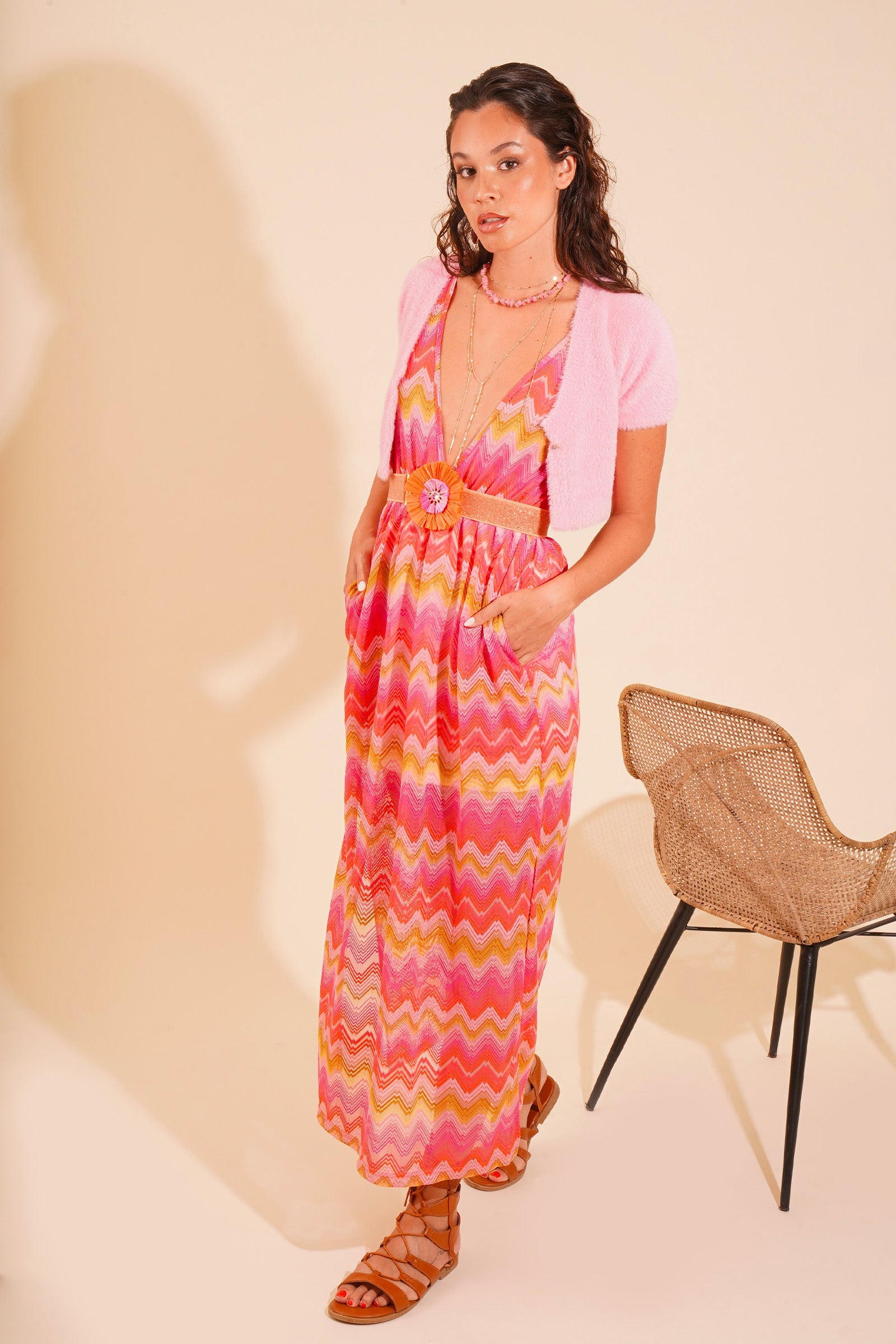 VESTITO LUNGO - JOI MILANO LAVANDA-ABI080 UN JOi Milano 