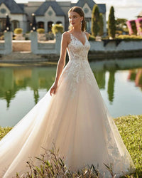 ABITO SPOSA ROSA CLARA - ROSA CLARA' ENYA 8A139TULE0P NA/NA Rosa Clarà 