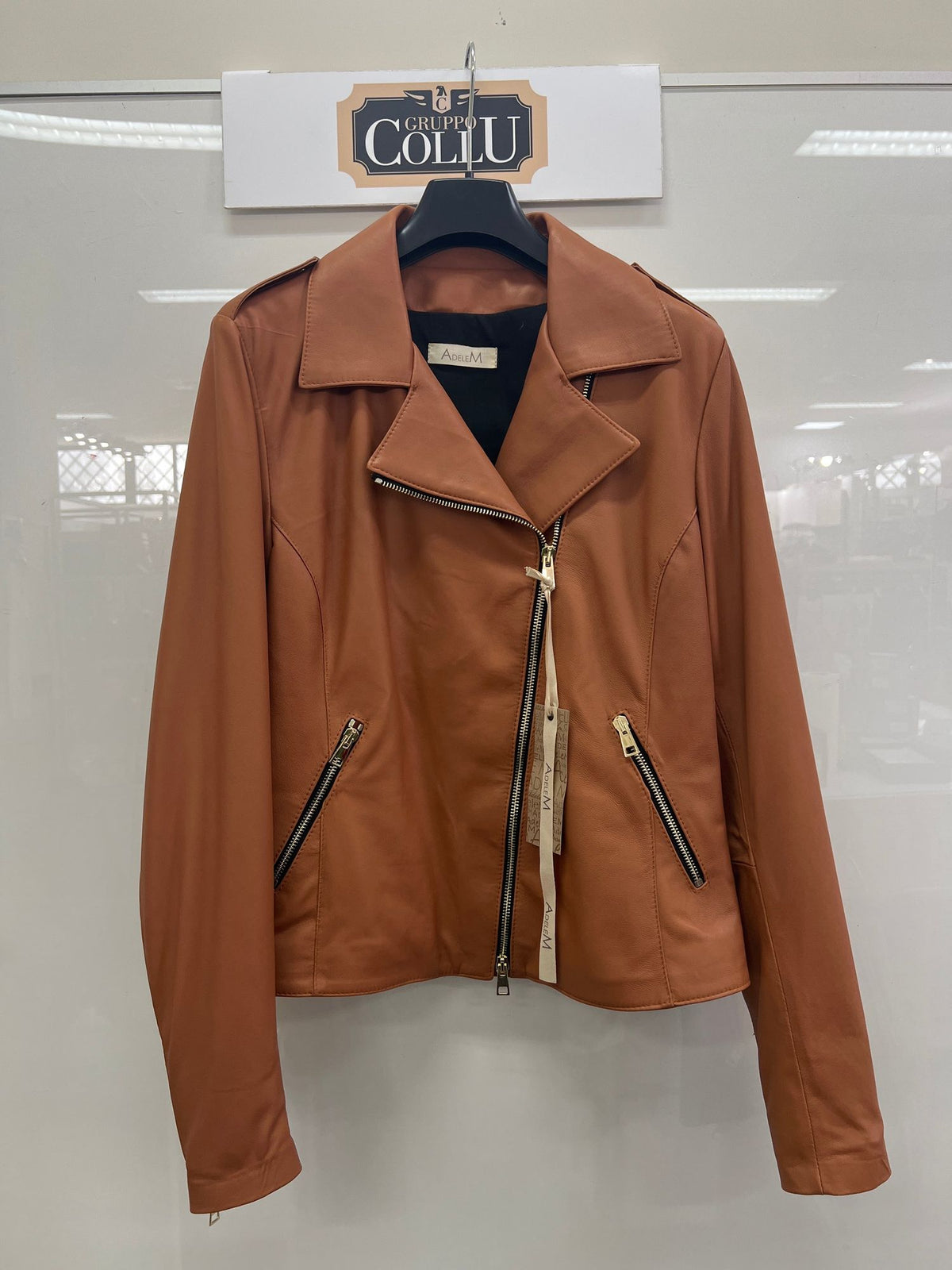 giubbino pelle QD738 CAMMELLO Adele M 