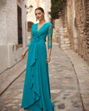 VESTITO L C/FIORE - AIRE BARCELONA 9U158GEOE0 750 Rosa Clara Aire Barcellona 