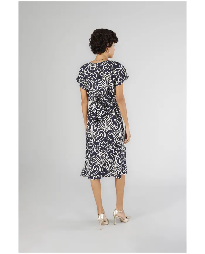 VESTITO SCOLLO INCROCIO - CAFE NOIR C7JA0244 S100 Cafè Noir 