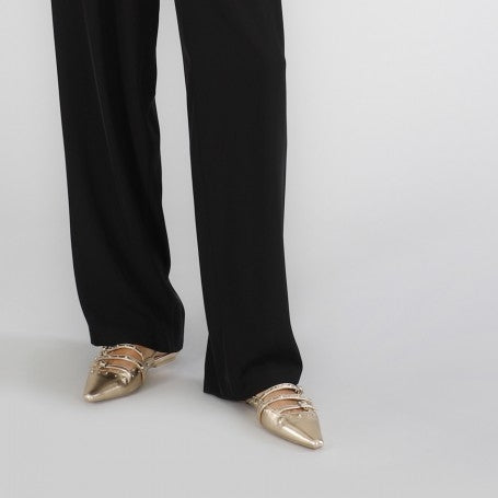 PANTALONE PALAZZO - CAFE NOIR C7JP0246 N001 Cafè Noir 