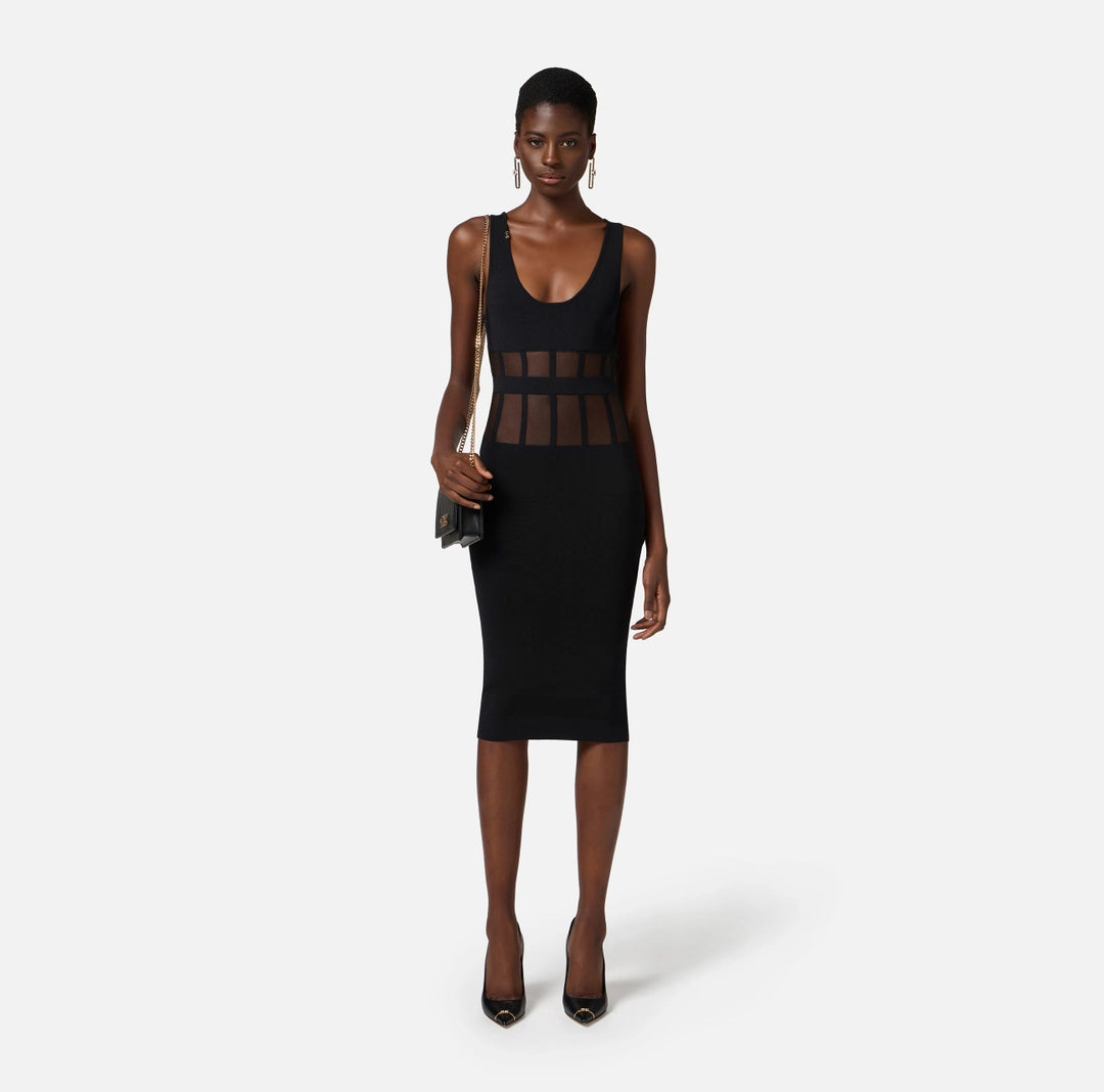 VESTITO IN MAGLIA - ELISABETTA FRANCHI AM65S51 110 Elisabetta Franchi 