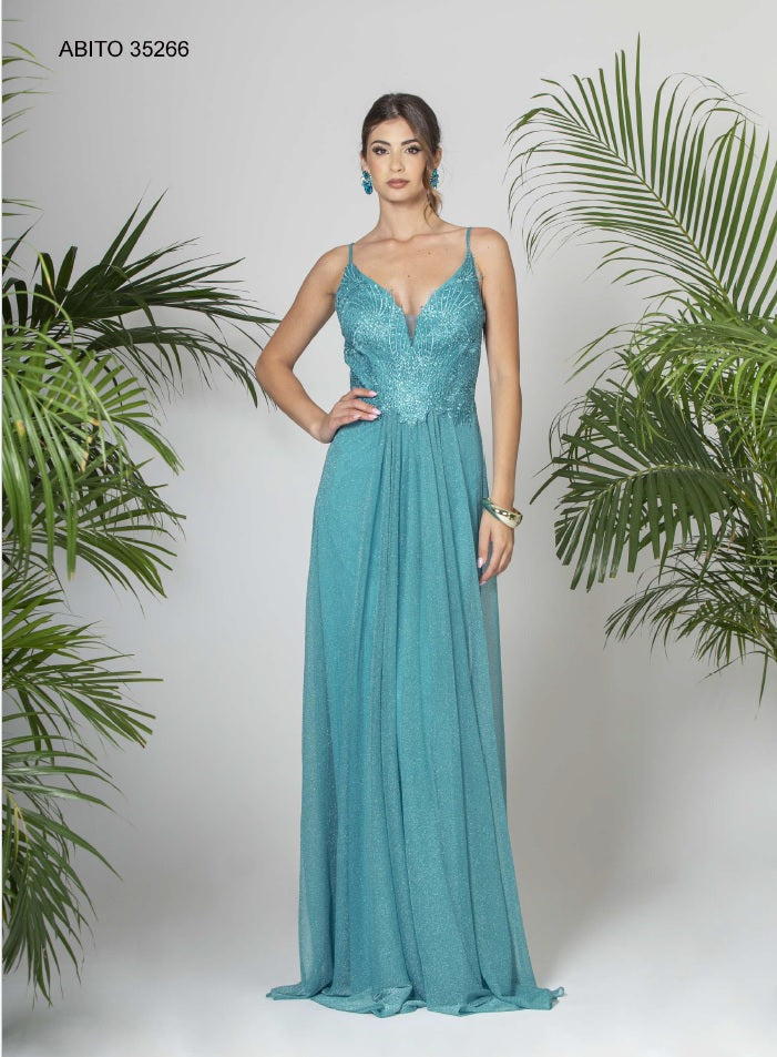 VESTITO C/STOLA - FABIANA FERRI 35266 1222 Fabiana Ferri 