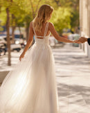 ABITO SPOSA LUNA NOVIAS - LUNA NOVIAS SILVESTRE 9S141TUL0EP NANA Luna Novias 