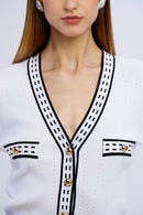 cardigan 251NS242 BIANCO No Secrets 