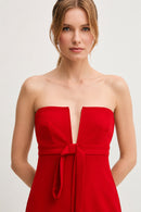 vestito S23XBEBUSSOLE ROSSO Sandro Ferrone 
