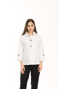 trench corto CSP08 BIANCO Spago 