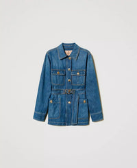 GIACCA CON CINTURA IN DENIM - TWIN SET 251TP2610 1611 Twinset 