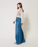 SUPER WIDE LEG FIT IN DENIM - TWIN SET 251TP2611 1611 Twinset 