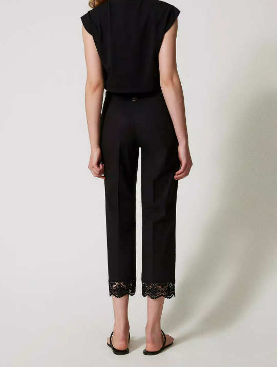 PANTALONE CARGO CROPPED - TWIN SET 251TT2094 00006 Twinset 
