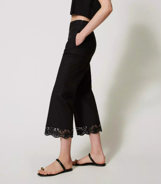 PANTALONE CARGO CROPPED - TWIN SET 251TT2094 00006 Twinset 