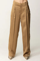 PANTALONE WIDE LEG CON PENCES - TWIN SET 251TT2273 12438 Twinset 