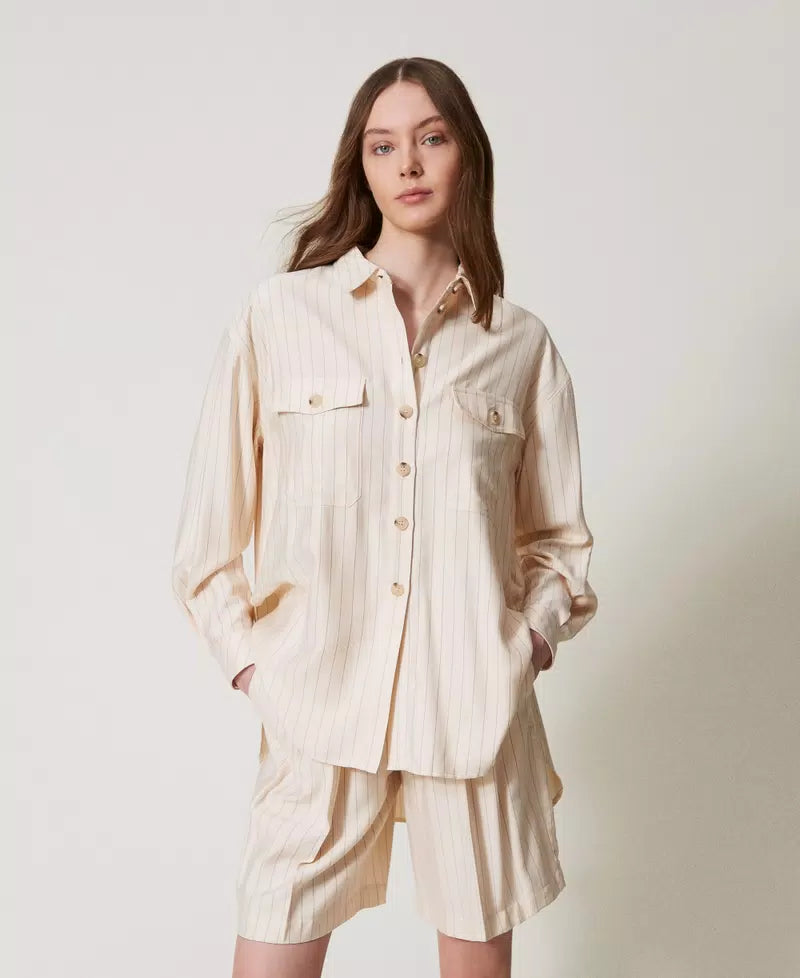 CAMICIA M/L OVER - TWIN SET U&B 251LL2ABB 12247 Twinset U&B 