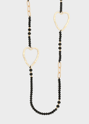 COLLANA CON PERLINE/CUORI - NALì