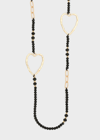 COLLANA CON PERLINE/CUORI - NALì