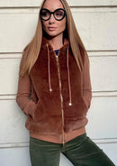 FELPA ZIP PELLICCIA - LUCKYLU