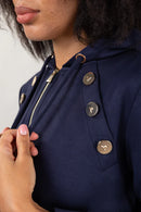 FELPA ZIP/CAPPUCCIO - LUCKYLU