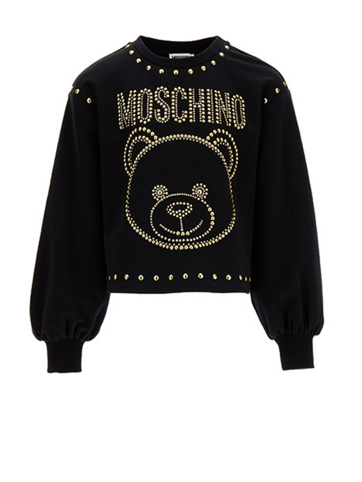 FELPA  ML - MOSCHINO KID HDF03HLDA16 60100 Moschino 