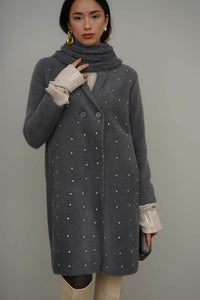 cardigan lungo SANGRIA CAP05 GRIGIO JOi Milano 