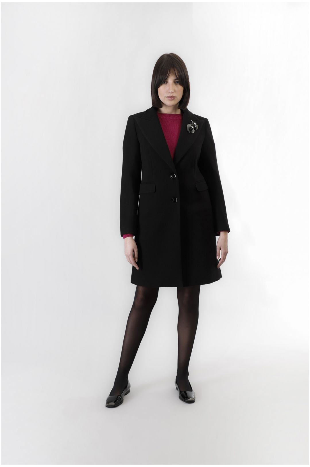 CAPPOTTO C/SPILLA - CAFE NOIR C7JI0077 N001 Cafè Noir 