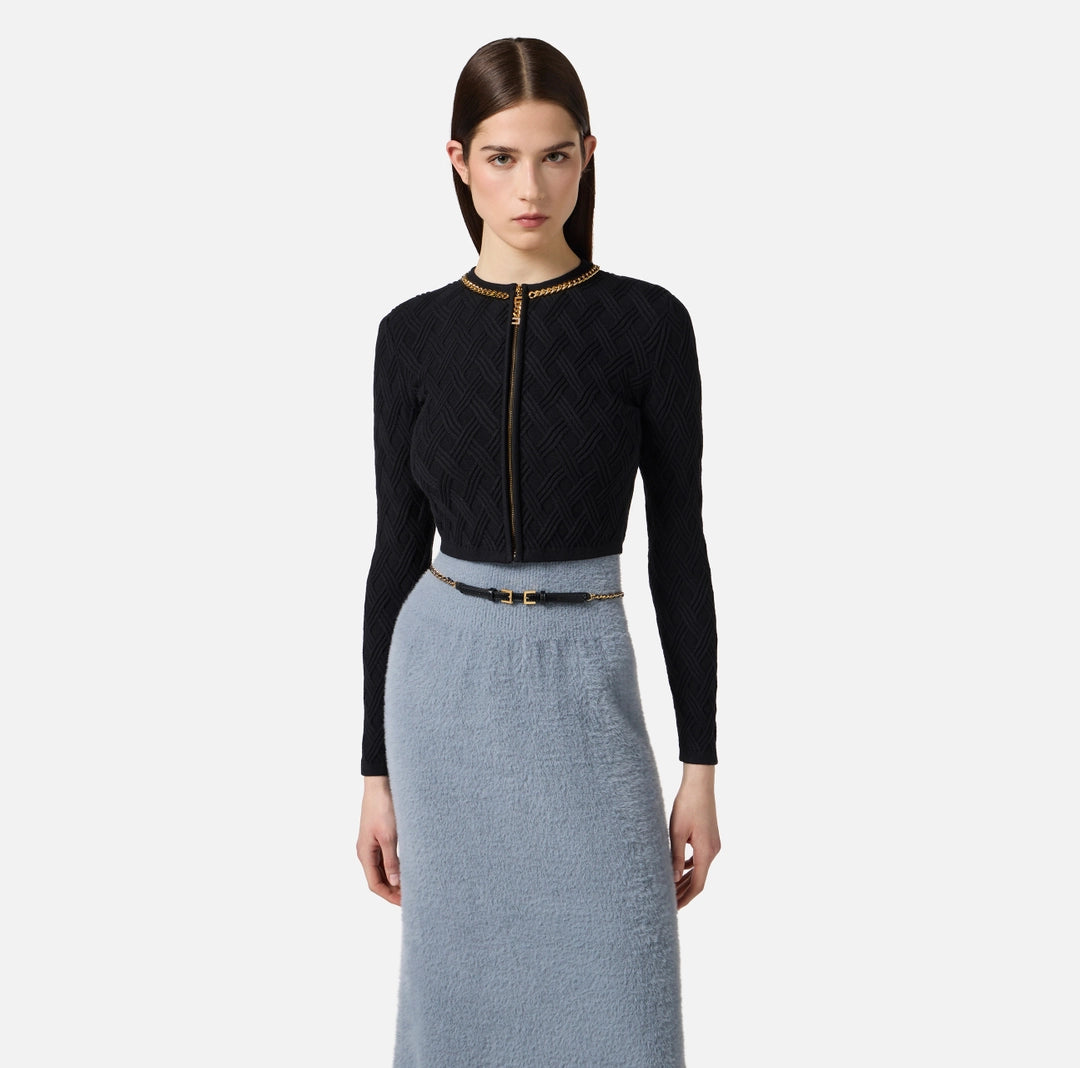 CARDIGAN ZIP (comp C/GK20B) - ELISABETTA FRANCHI