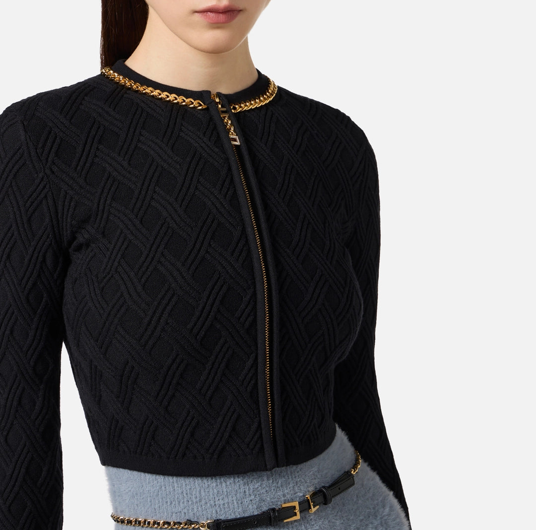 CARDIGAN ZIP (comp C/GK20B) - ELISABETTA FRANCHI