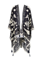 PONCHO STAMPA PALME - TWIN-SET U&B MARE