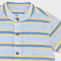 Camicia m/l lino collo corean - MAYORAL