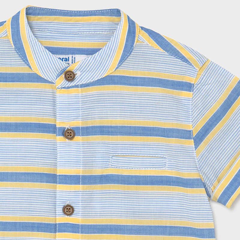 Camicia m/l lino collo corean - MAYORAL
