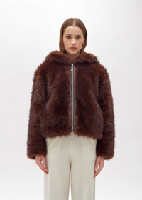 ECOPELLICCIA C/CAPPUCCIO - BLU GIRL BLUMARINE