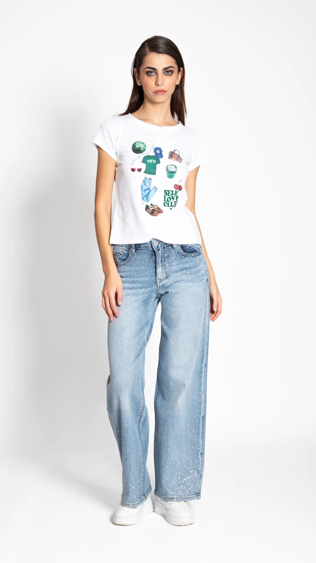 con strass DILETTA DOUBLE WASH Edas Daily 